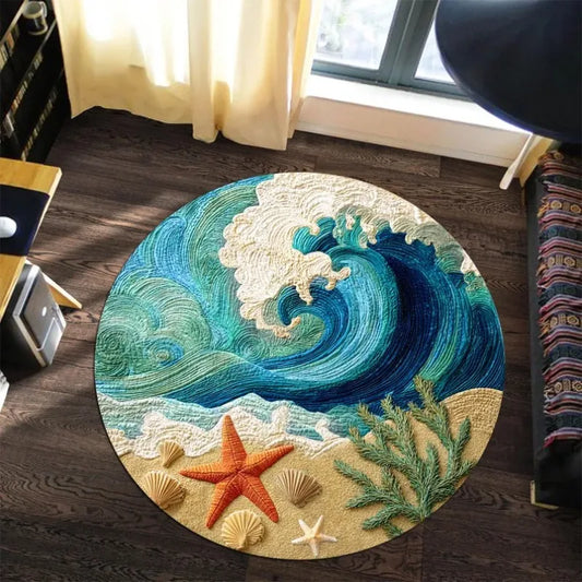 3D Optical Illusion Rug, Hypnotic Black & White Vortex Carpet, Creates A Mesmerizing Infinite Abyss in Your Room Floor Decor