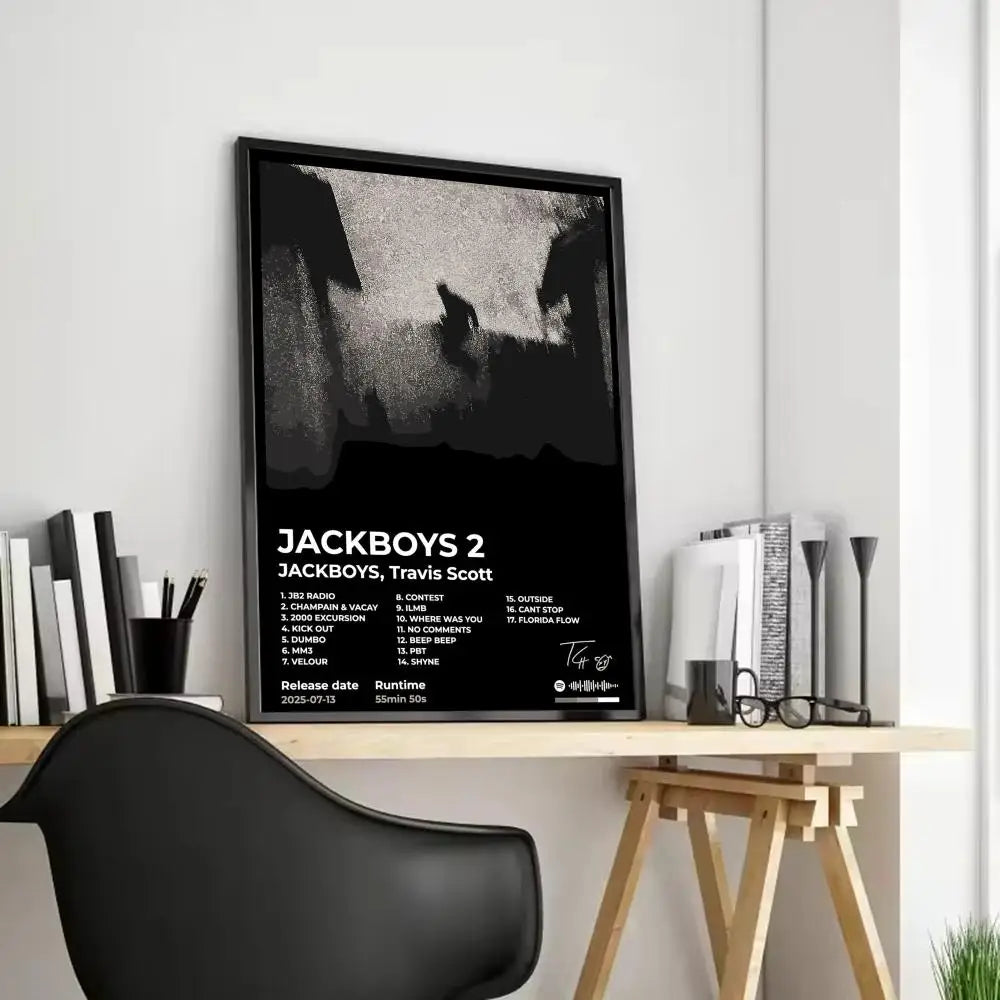 Singer T_Travis S_ScoTT Album Poster Decorative Wall Art Stickers Mural Photo Print for Home Living Room Hallway Decor Gift